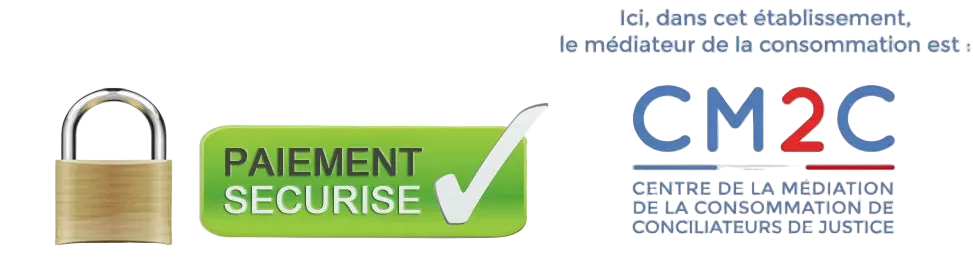 Badges reassurance footer