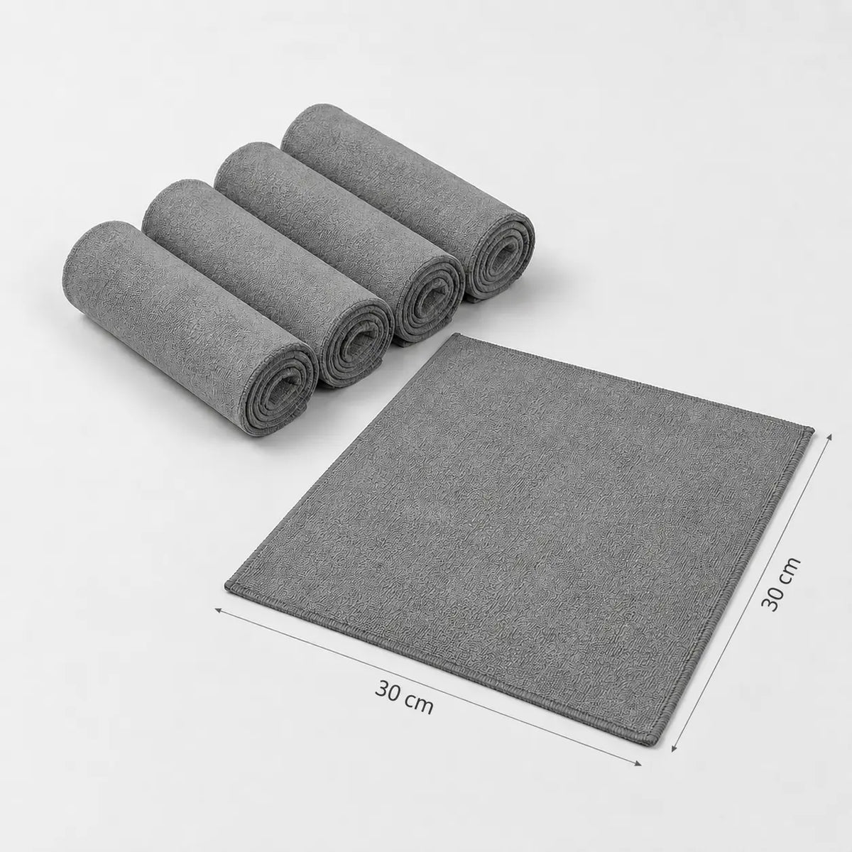 Pack de 5 chiffons microfibre Novapur™ 30 x 30 cm