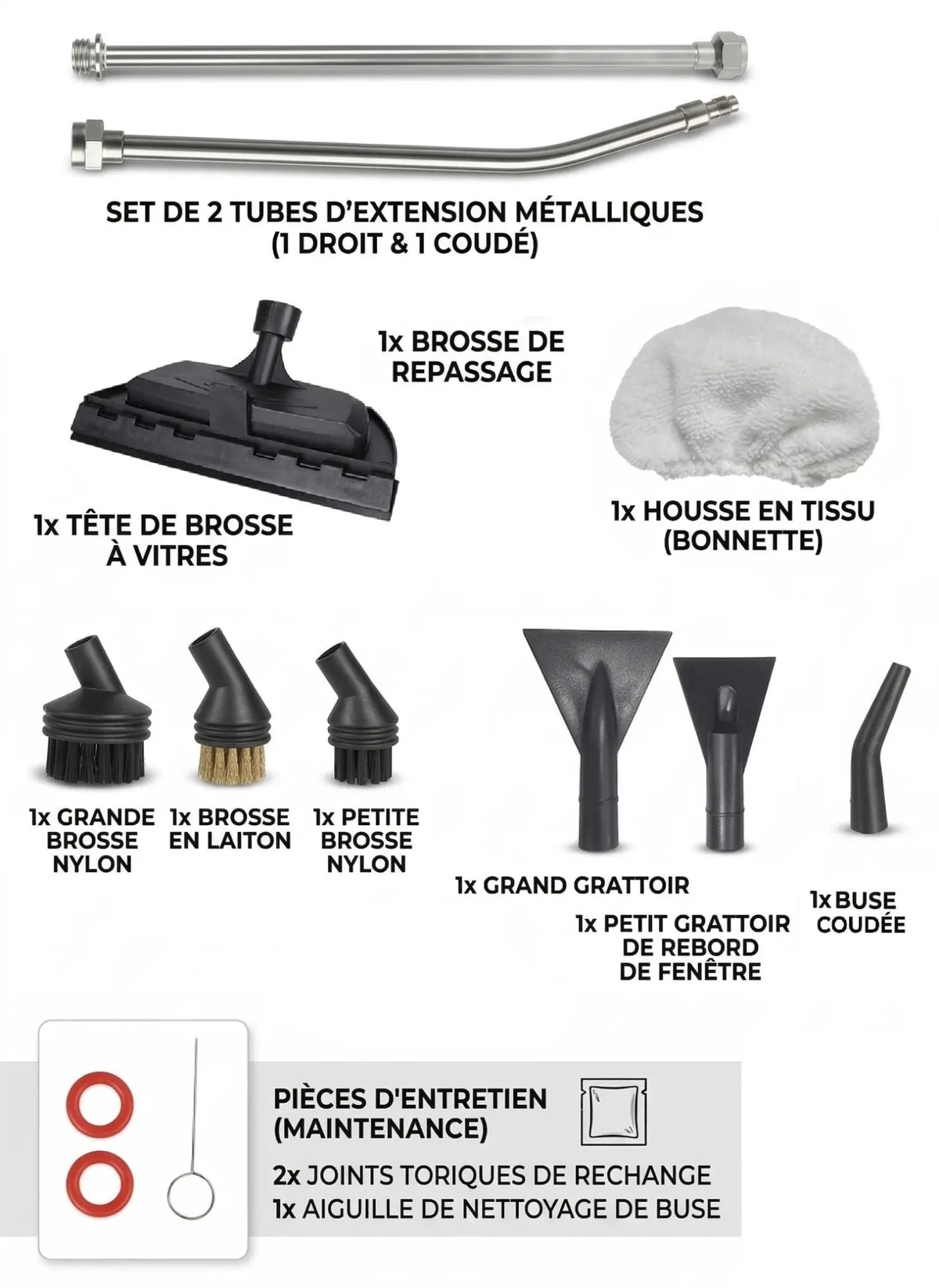 Nettoyeur Vapeur Compact 1500W / Écran LCD - Novapur™
