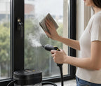 Nettoyage de vitres à la vapeur avec un chiffon microfibre Novapur™
