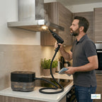 Nettoyeur vapeur Novapur utilisé pour nettoyer une hotte de cuisine